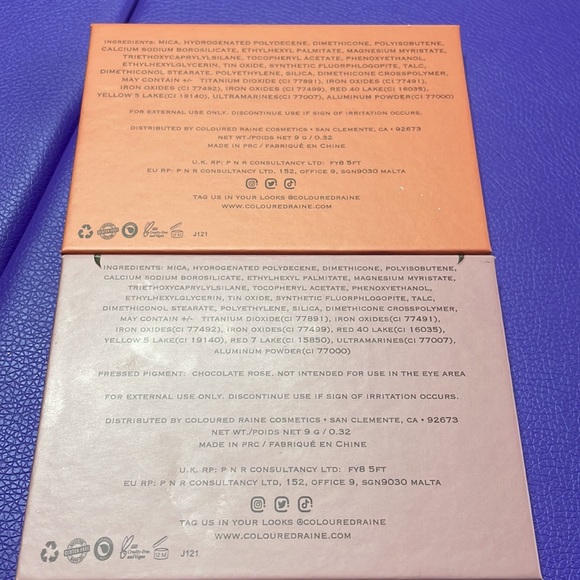 COLOURED RAINE new BOTANICAL & ROSE GARDEN eyeshadow palettes - Picture 7 of 7